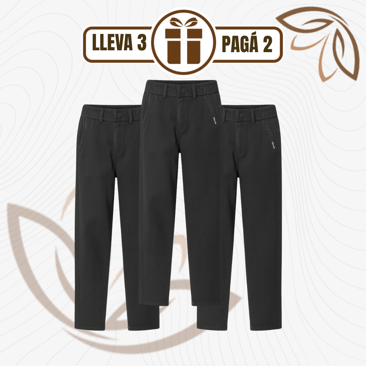 [Leve 3 e Pague 2] Calça Feminina Vitória Ajustável em Algodão e Elastano | Ajuste Perfeito ao Seu Corpo
