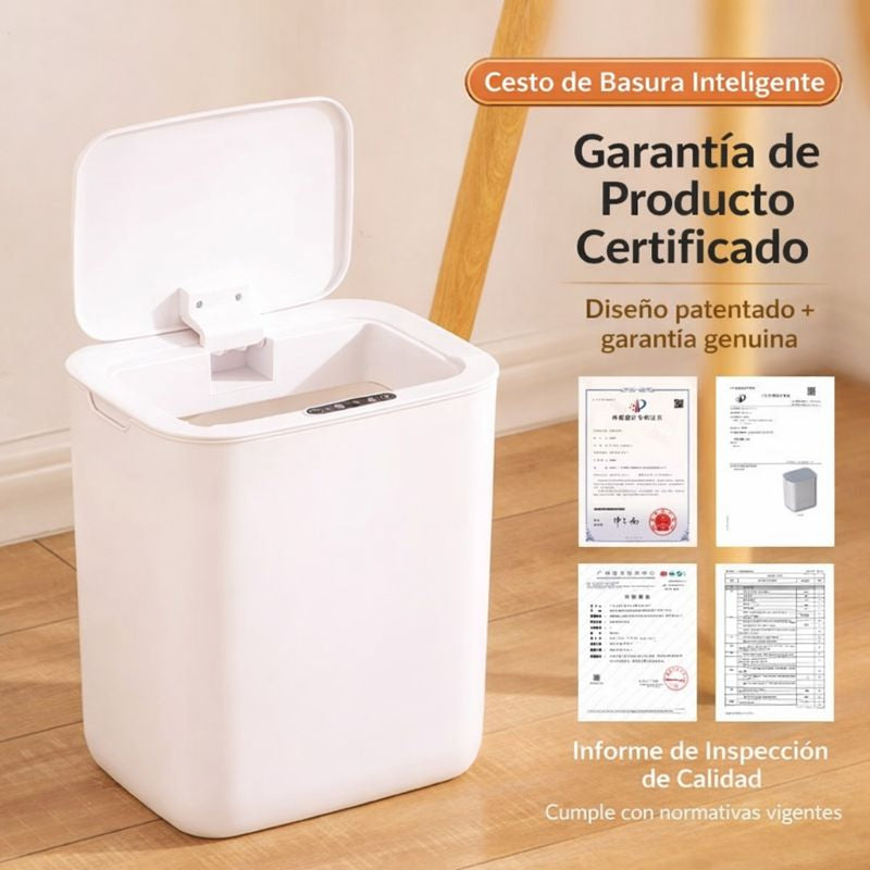 [Llevá 2, Pagá 1] Cesto de Basura Smart Waste™ con Sensor Inteligente y Tapa Antiodor