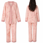 [Llevá 3 Pagá 2] Pijama Femenino Celina en Algodón y Poliéster (¡Noches Perfectas de Sueño!) + Pantufas de Regalo