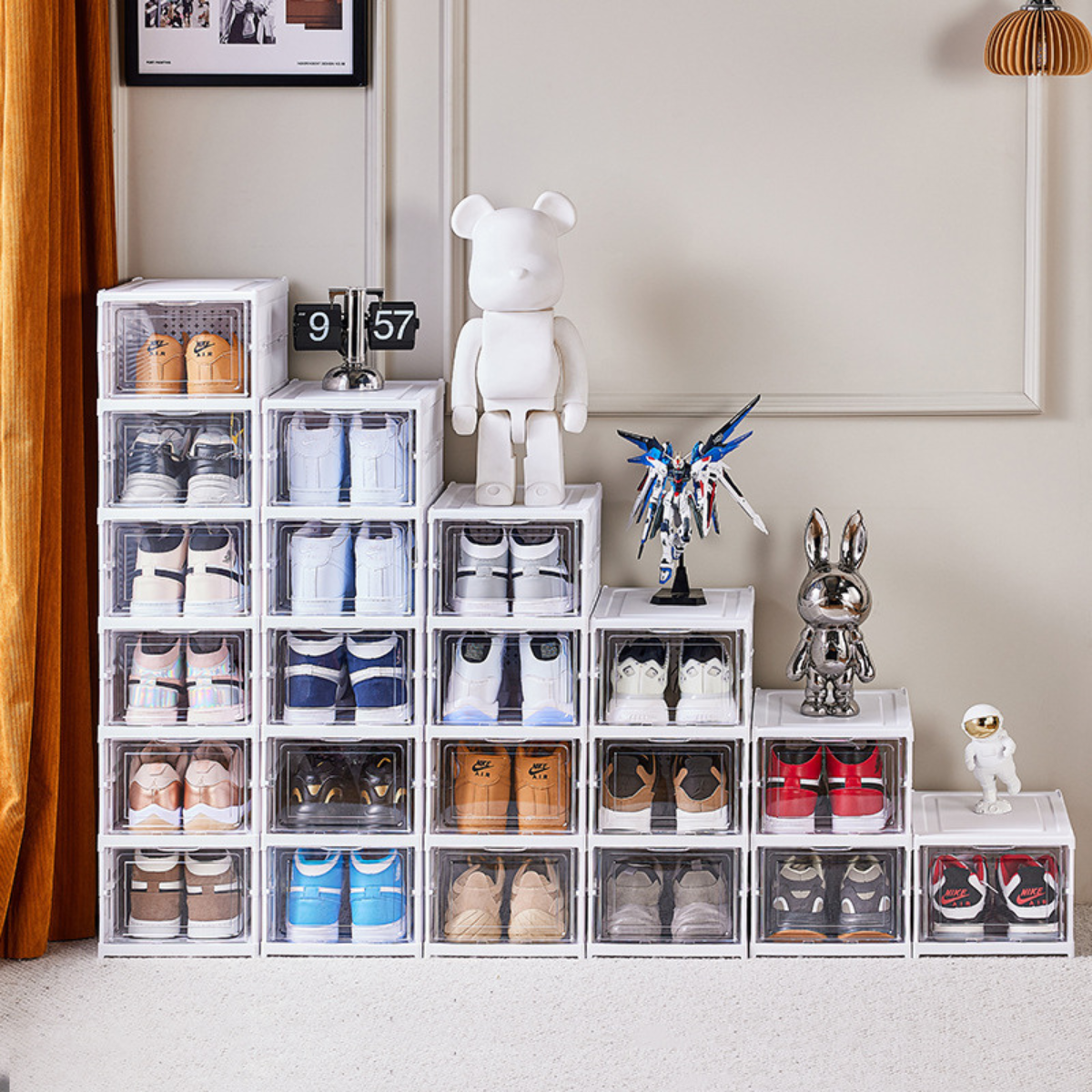 [Llevá 2 Pagá 1] Zapatera Modular SmartBox con Puertas Retráctiles (Organización Inteligente y Diseño Moderno!)