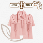 [Leve 3 e Pague 2] Roupão Feminino Aveludado Velvet 100% Algodão | Conforto e Elegância para o Inverno