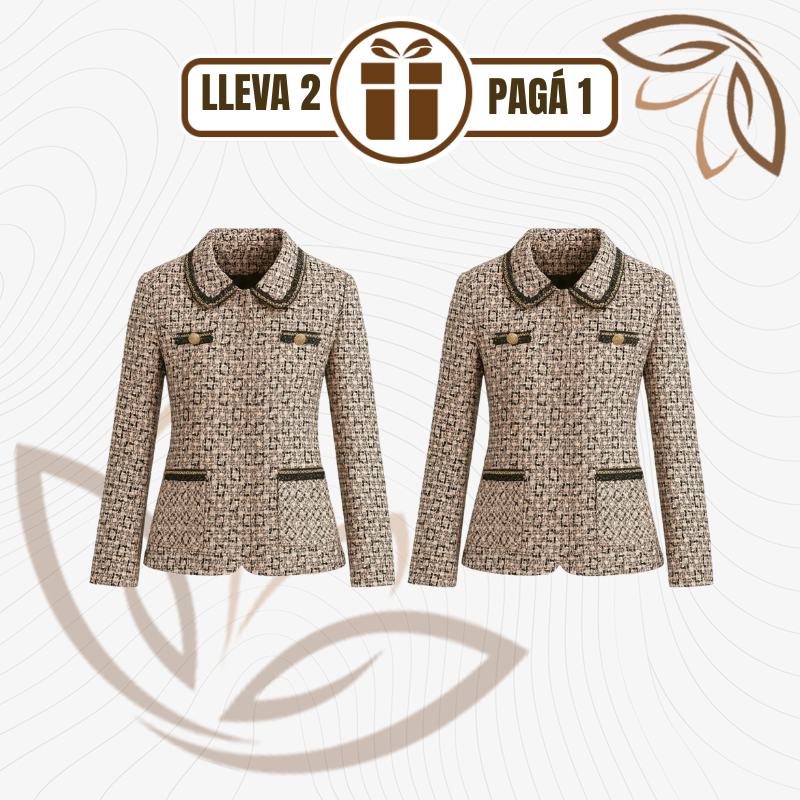[Leve 2 e Pague 1] Blazer Feminino Isabella em Tweed Premium | Elegância Atemporal e Acabamento Sofisticado